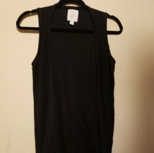 Long no sleeve cardigan